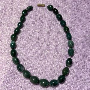 Natural Jade polished pre drilled stones